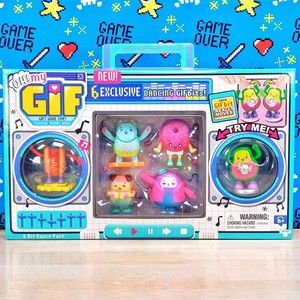 OH! My GIF Gifs Gone Live 6pcs Exclusive Dancing Gif Bit Figure Set Kids Toy NEW